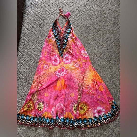 Ranee’s Bright Halter Dress One Size NWT - Picture 7 of 9